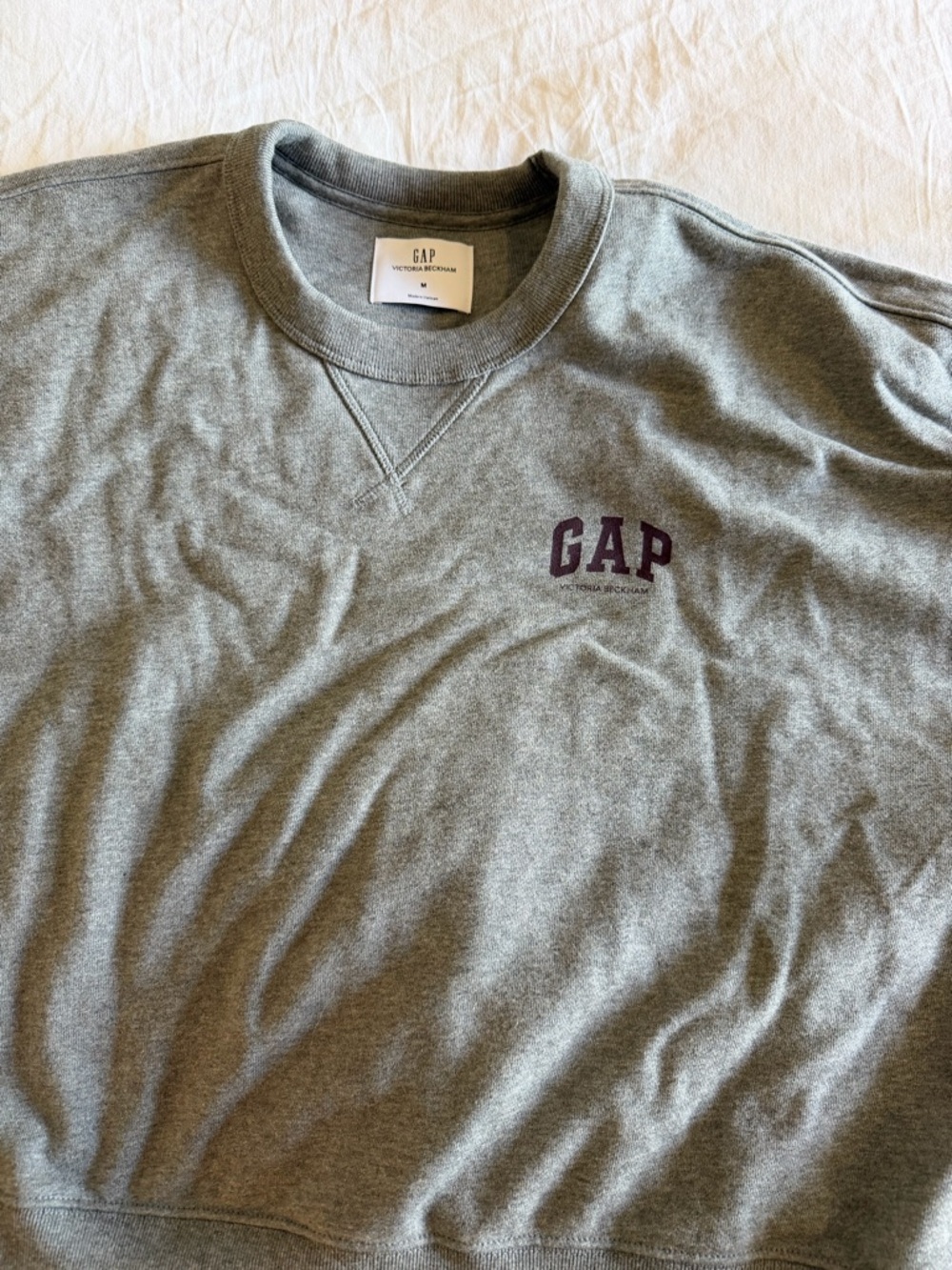 GAP x Victoria Beckham Gray Crewneck Sweatshirt